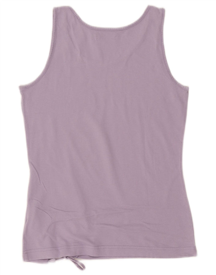 ADIDAS Womens Vest Top IT 44 Medium Purple Cotton