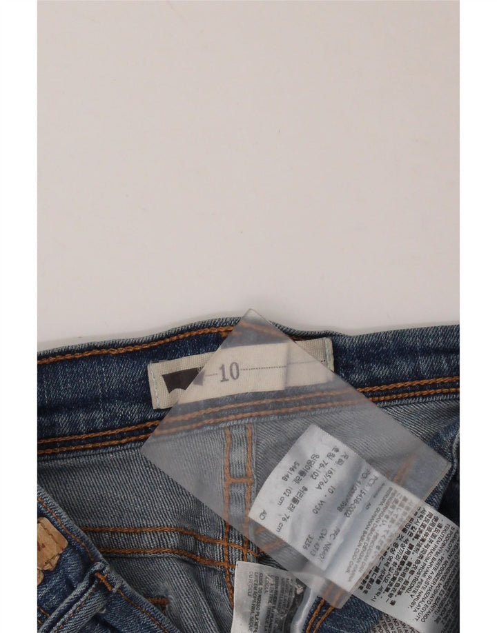 Γυναικείο ψηλόμεσο τζιν σορτς LEVI'S US 10 Medium W30 Μπλε βαμβακερό