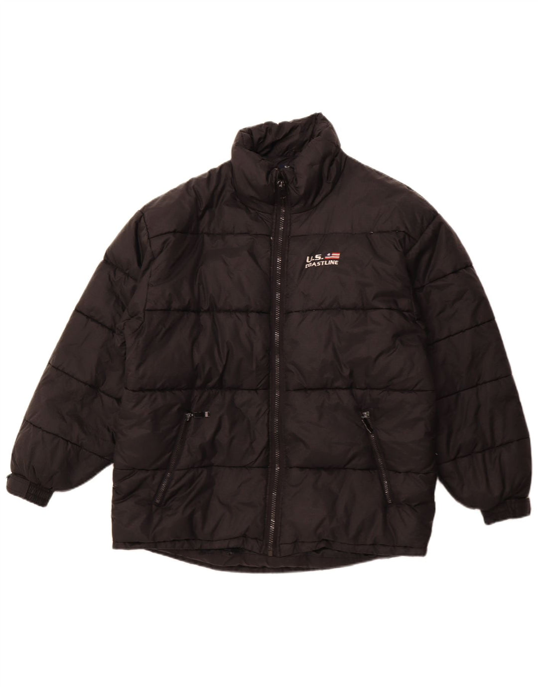 Vintage Ανδρικό μπουφάν UK 42 XL Μαύρο Πολυεστέρας