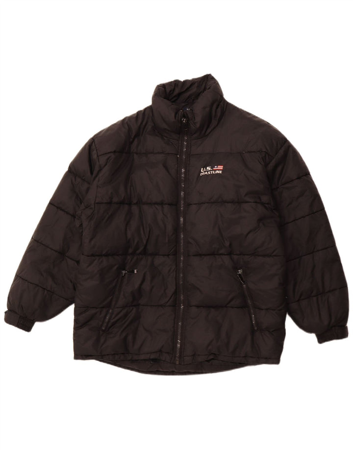 Vintage Ανδρικό μπουφάν UK 42 XL Μαύρο Πολυεστέρας