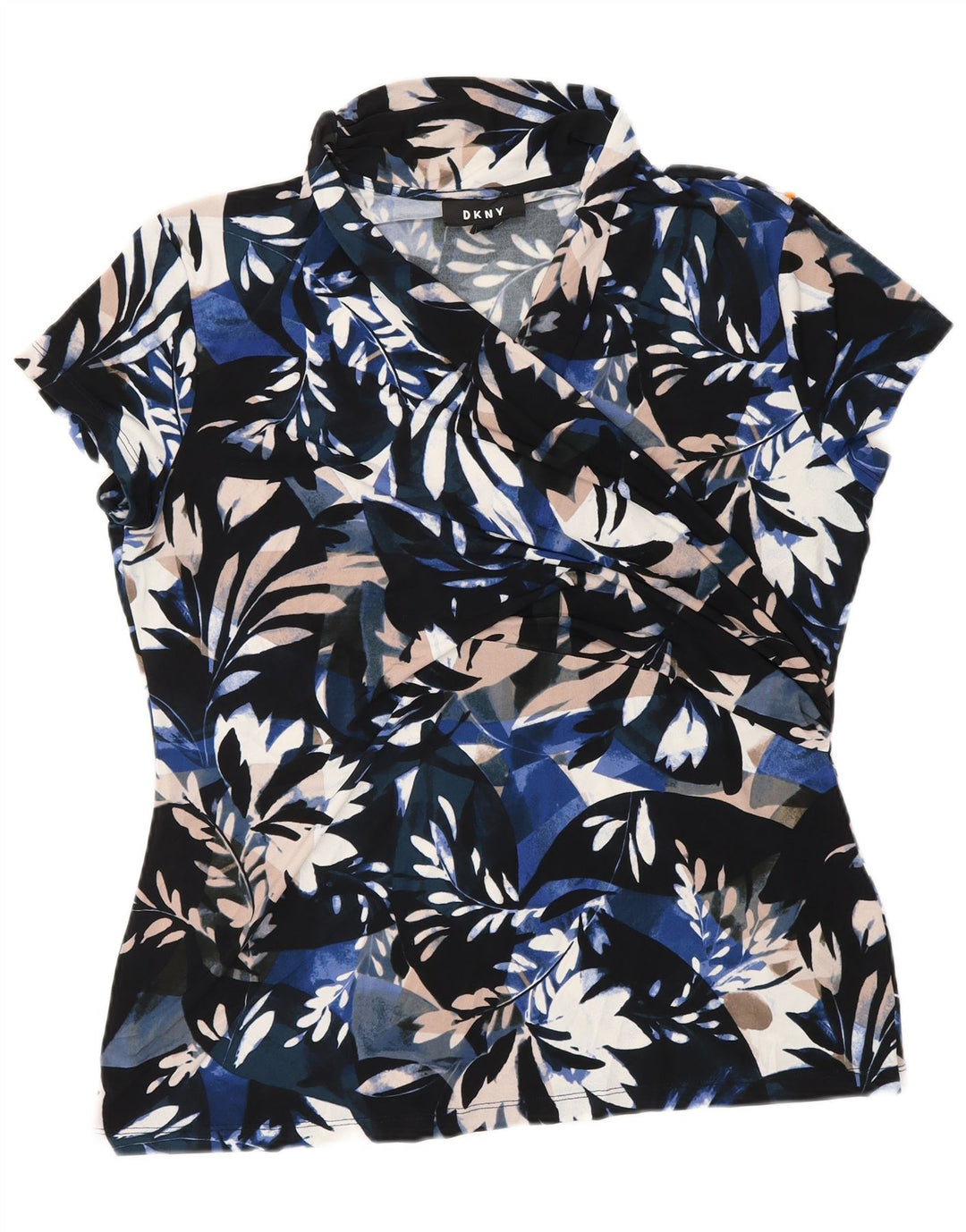 DKNY Γυναικεία Μπλούζα Τοπ UK 18 XL Πολύχρωμος Floral Πολυεστέρας