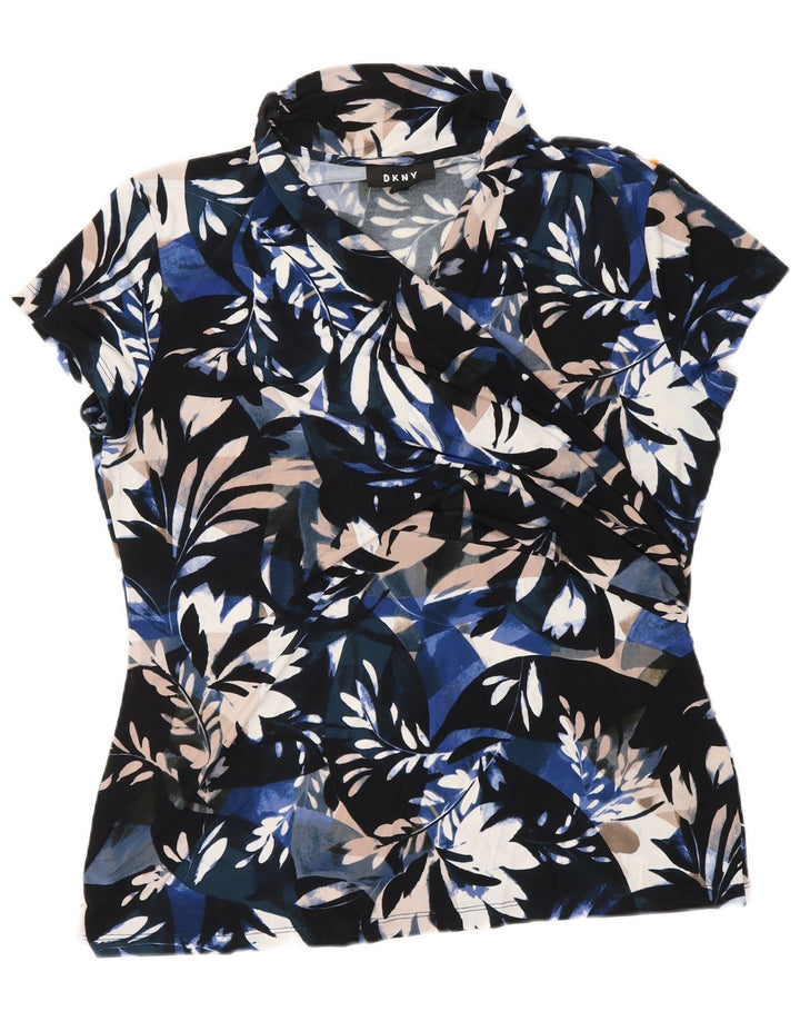 DKNY Γυναικεία Μπλούζα Τοπ UK 18 XL Πολύχρωμος Floral Πολυεστέρας