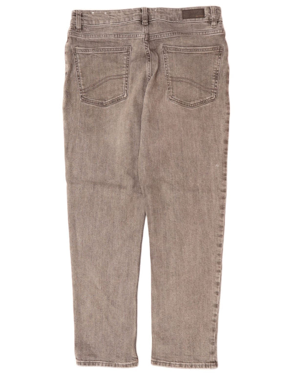 FAT FACE Γυναικείο Chesham Girlfriend Cropped Jeans UK 10 Small W30 L24 Grey
