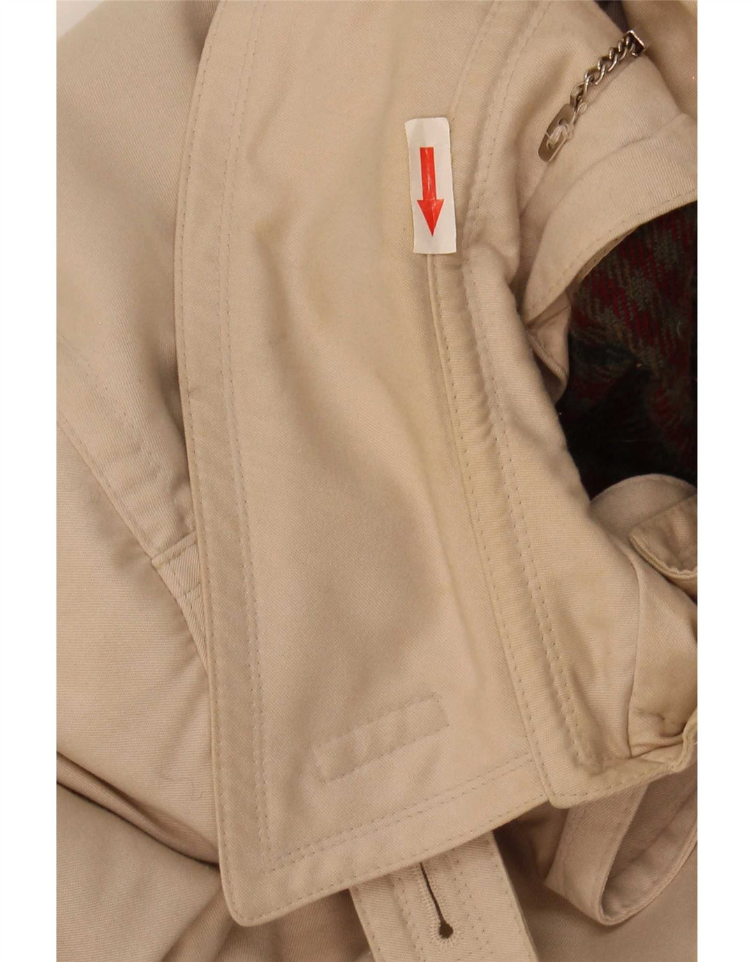 Vintage Γυναικείο Παλτό UK 18 XL Μπεζ Ακρυλικό