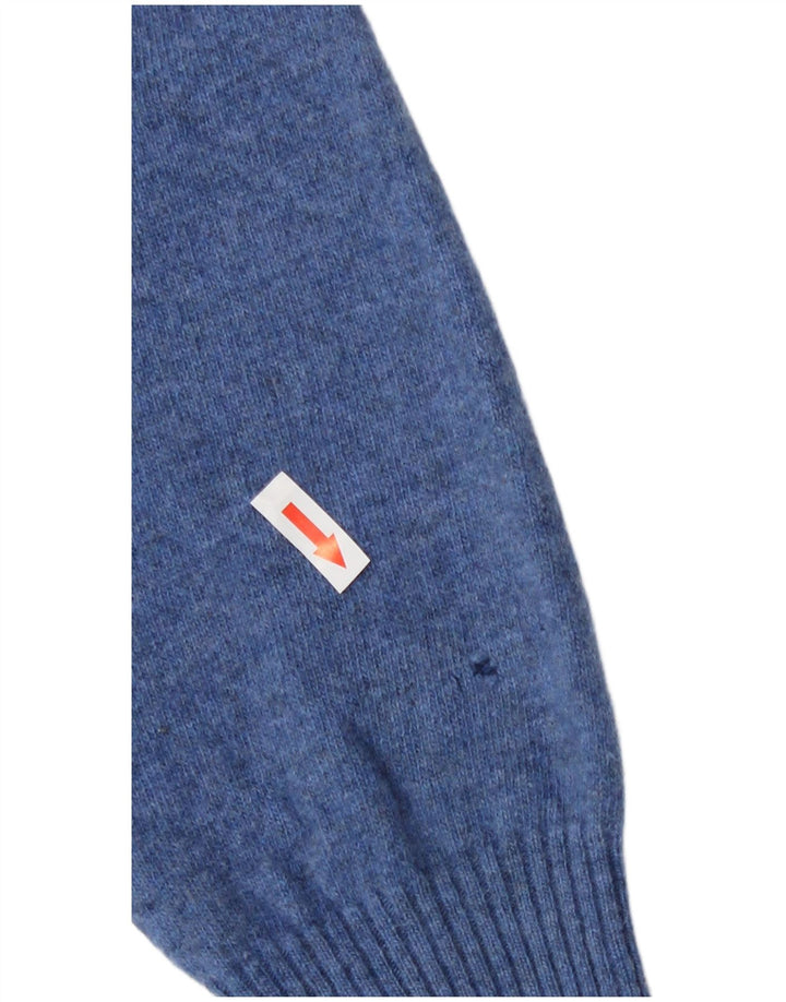 Ανδρικό πουλόβερ Zara Crew Neck Jumper Large Blue