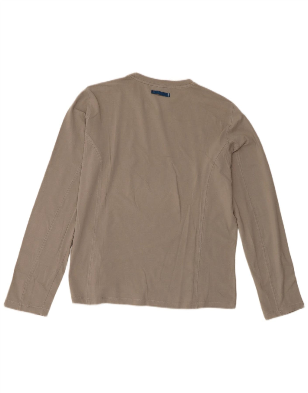 Trussardi Jeans Γυναικείο τοπ μακρυμάνικο UK 14 μεσαίο γκρι βαμβακερό