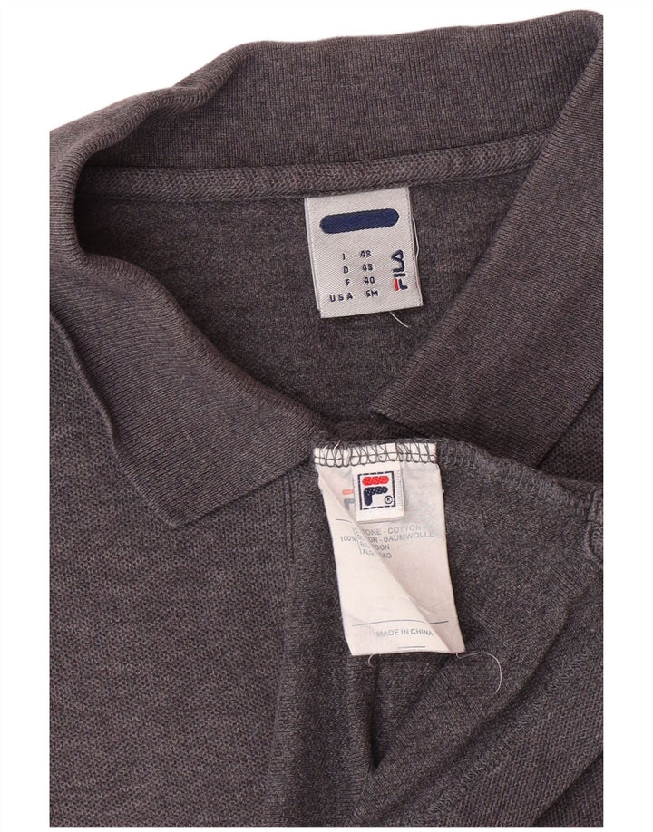 Ανδρικό μπλουζάκι πόλο FILA IT 48 Μικρό Γκρι Βαμβακερό