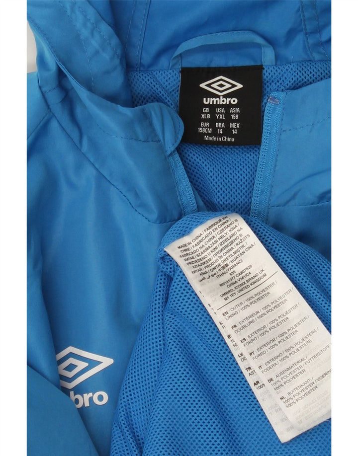 Φόρμα UMBRO Boys Hooded Top Jacket 13-14 Years XL Blue Polyester