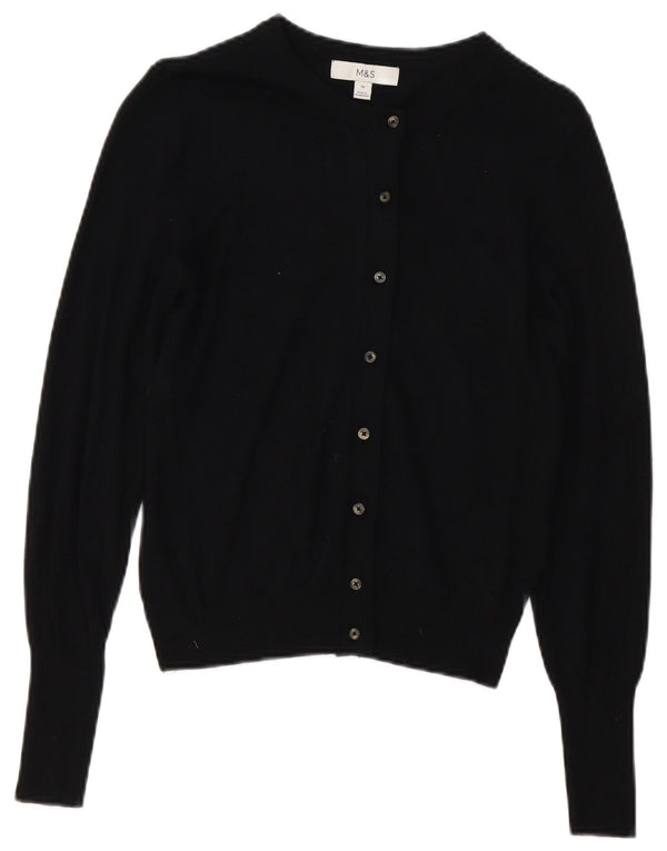 Marks & Spencer Γυναικεία ζακέτα πουλόβερ UK 10 Small Black Viscose