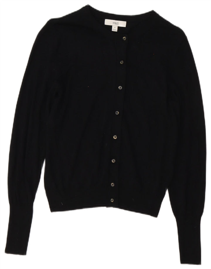 Marks & Spencer Γυναικεία ζακέτα πουλόβερ UK 10 Small Black Viscose