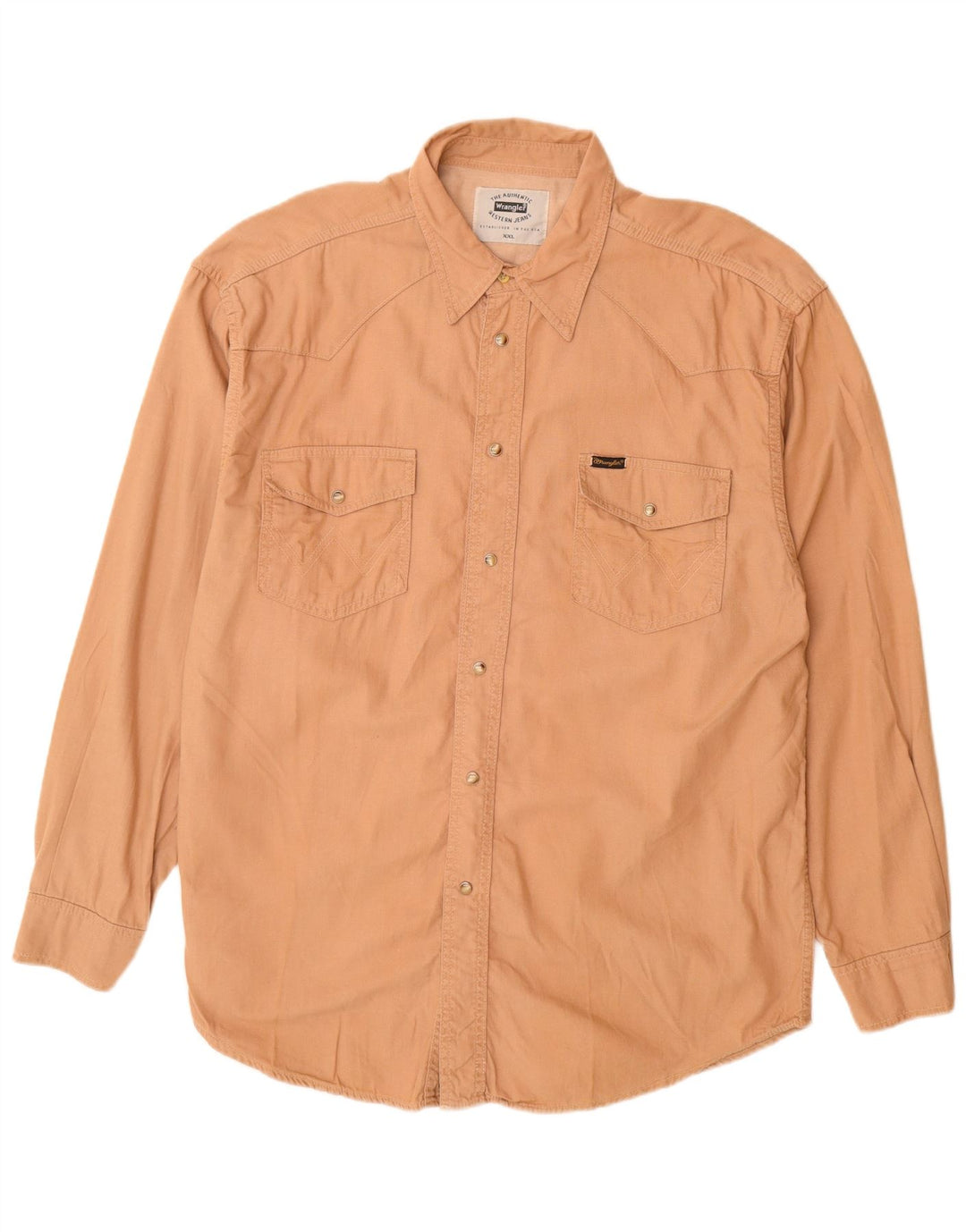 Ανδρικό πουκάμισο Wrangler 2XL Μπεζ βαμβακερό