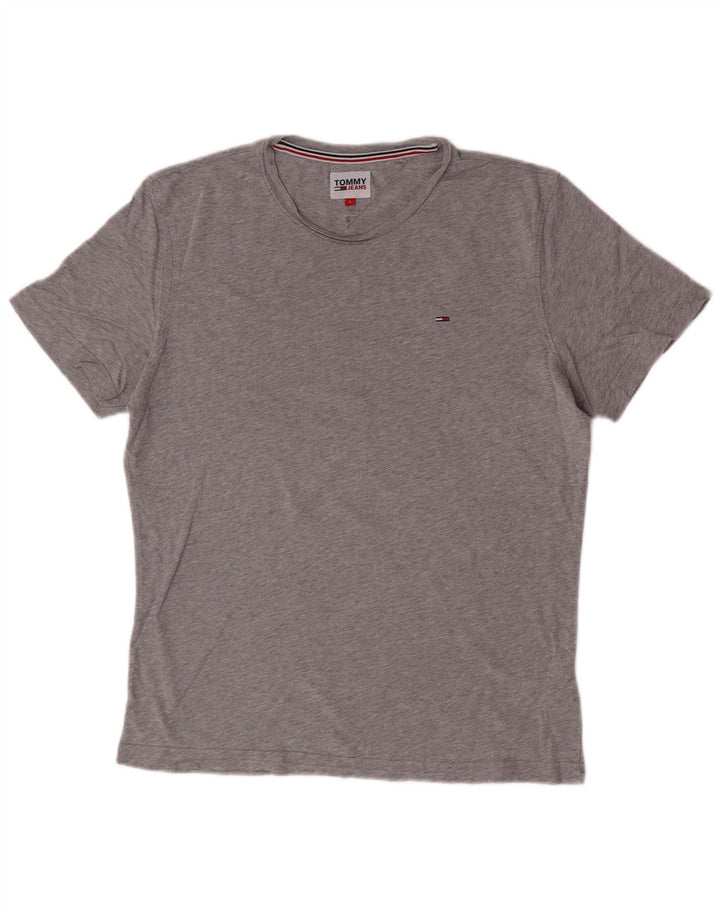 Ανδρικό T-Shirt Tommy Hilfiger Top μεγάλο γκρι βαμβακερό