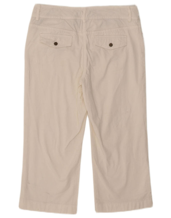 Tommy Hilfiger Γυναικείο Παντελόνι Capri US 8 Medium W32 L21 Λευκό βαμβακερό
