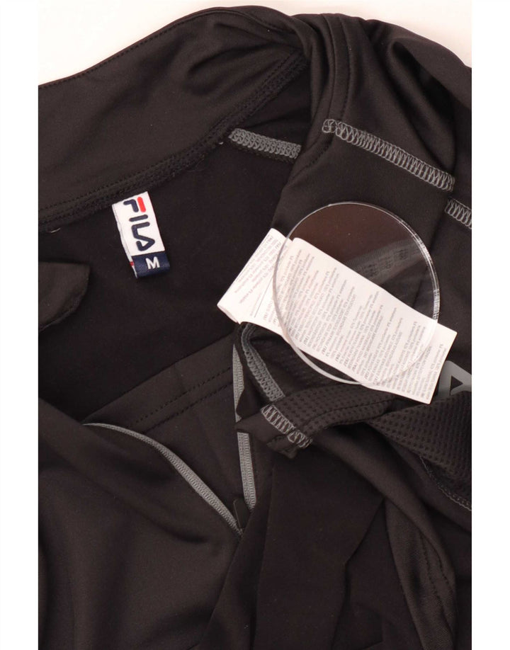 Ανδρική φόρμα πουλόβερ με φερμουάρ Fila Top Medium Μαύρο Πολυεστέρας