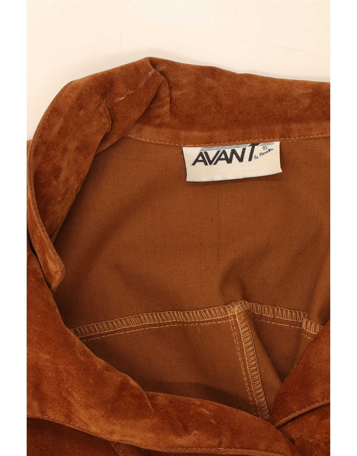 Avant Γυναικείο Suede Gilet UK 12 Medium Brown