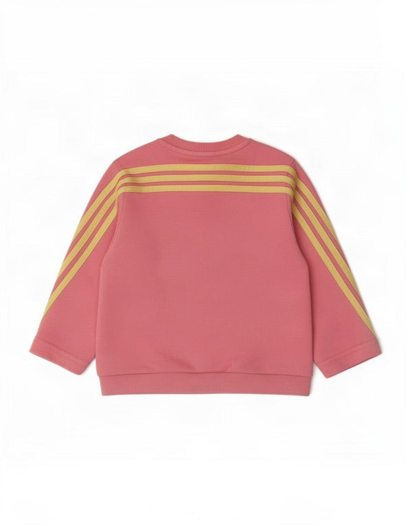Adidas Baby Girls Disney Graphic Φούτερ 9-12 μηνών Ροζ βαμβακερό