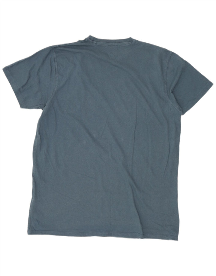 Ανδρικό μπλουζάκι Weird Fish Graphic T-Shirt Top από μεσαίο μπλε βαμβακερό
