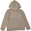 GAP Womens Graphic Hoodie Jumper UK 12 Medium Grey Cotton