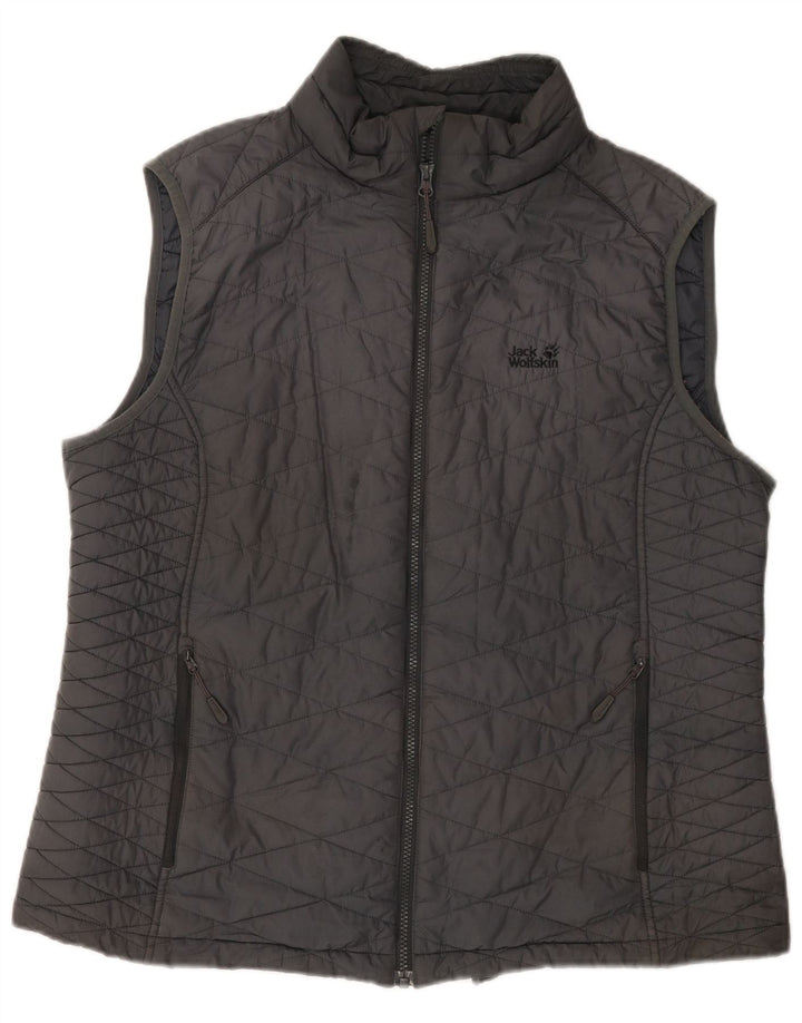 JACK WOLFSKIN Γυναικείο Gilet με επένδυση UK 20 2XL Γκρι πολυεστέρας