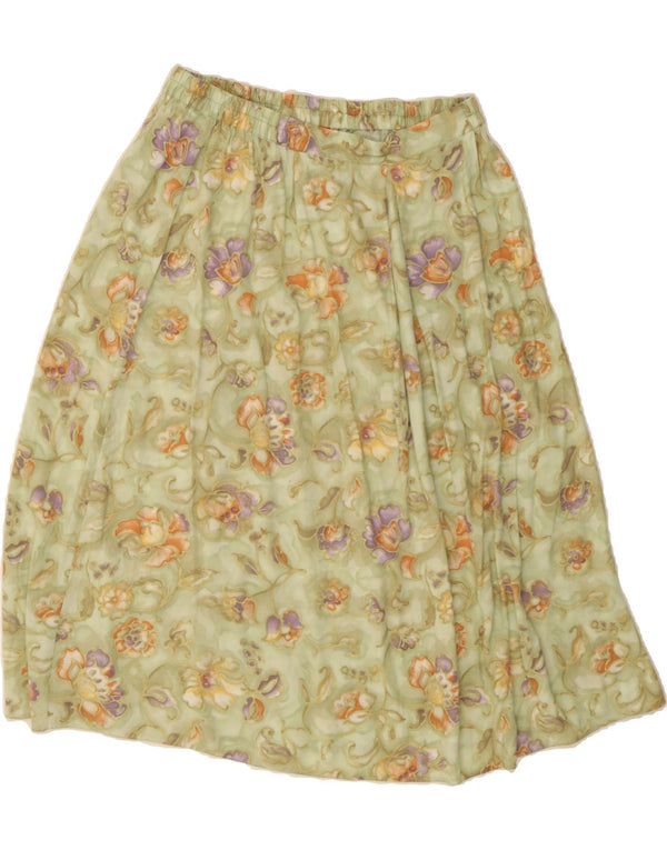 HONOR MILBURN Γυναικεία φούστα A-Line UK 16 Large W32 Green Floral Viscose