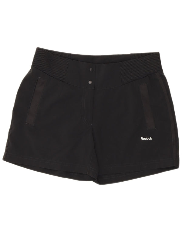 Γυναικείο σορτς Reebok UK 12 Medium W30 μαύρο πολυεστέρα