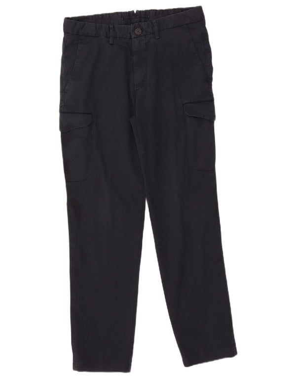 Massimo Dutti Ανδρικό λεπτό παντελόνι Cargo EU 38 Small W30 L29 Navy Blue Cotton