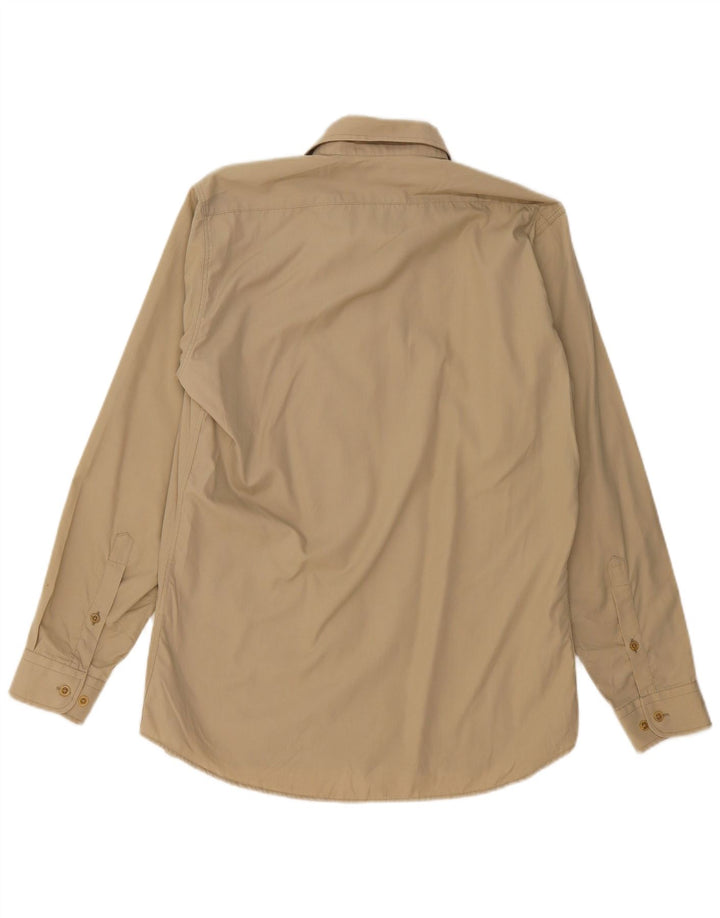 Ανδρικό πουκάμισο Marlboro Classics Slim Fit μεγάλο μπεζ βαμβακερό