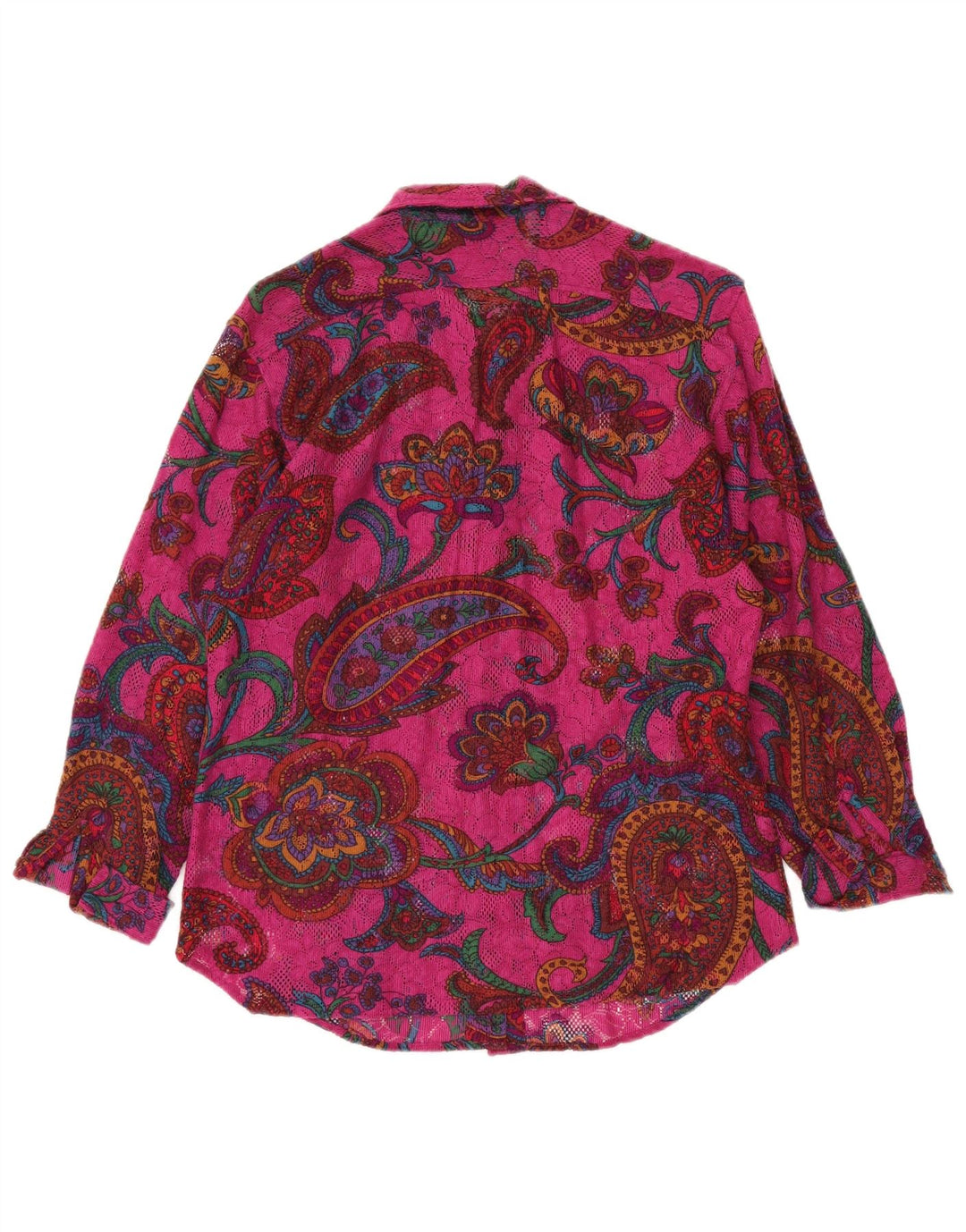 Sisley Γυναικείο Relaxed Elegance πουκάμισο IT 42 Medium Pink Paisley Bohemian