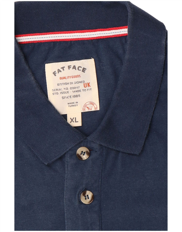 Fat Face Ανδρικό πουκάμισο Polo XL Navy Blue ριγέ