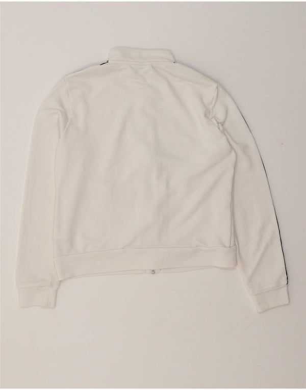 Γυναικεία αθλητική φόρμα γραφικών Puma Top Jacket UK 14 Medium White Colourblock
