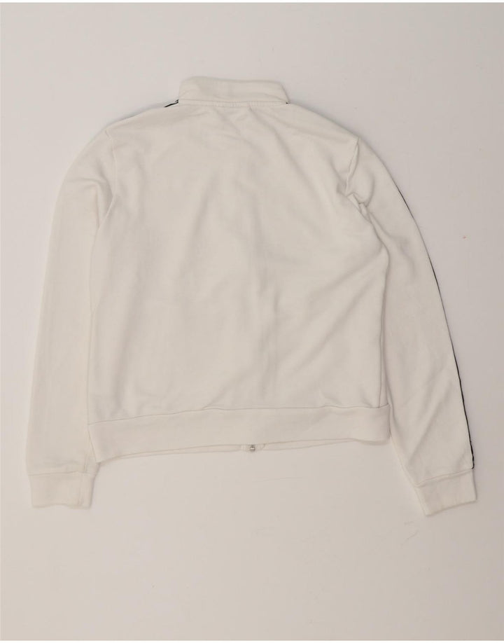 Γυναικεία αθλητική φόρμα γραφικών Puma Top Jacket UK 14 Medium White Colourblock