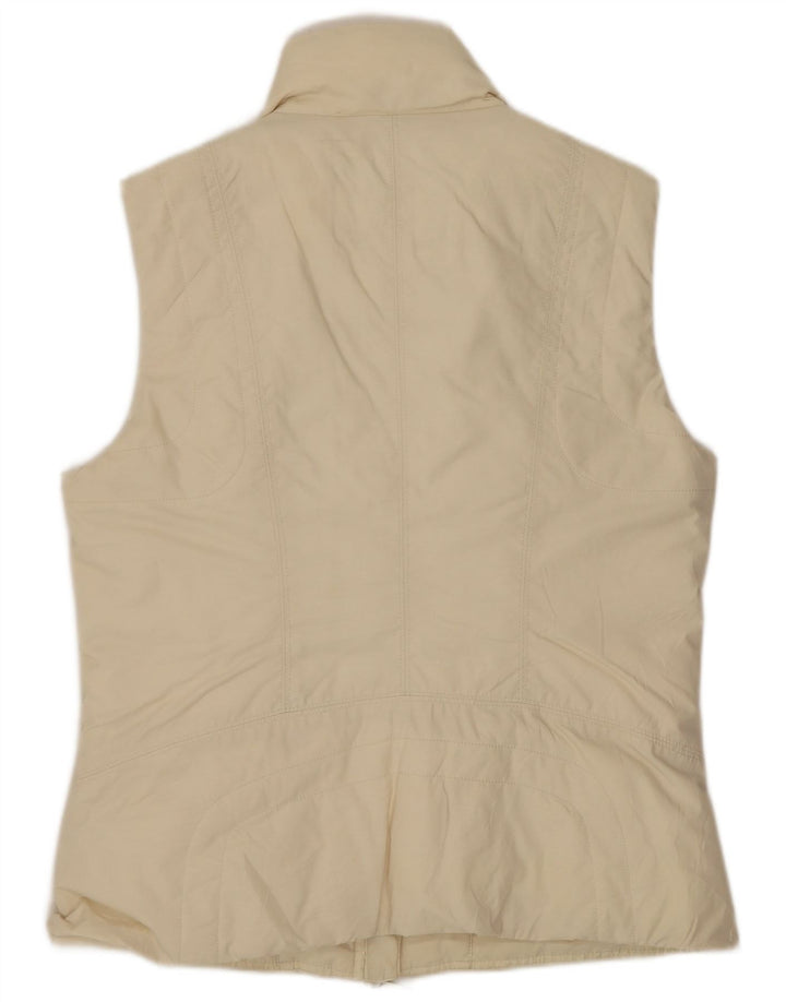 Benetton Γυναικείο Gilet UK 14 Βαμβακερό μεσαίο σε ανοιχτό λευκό