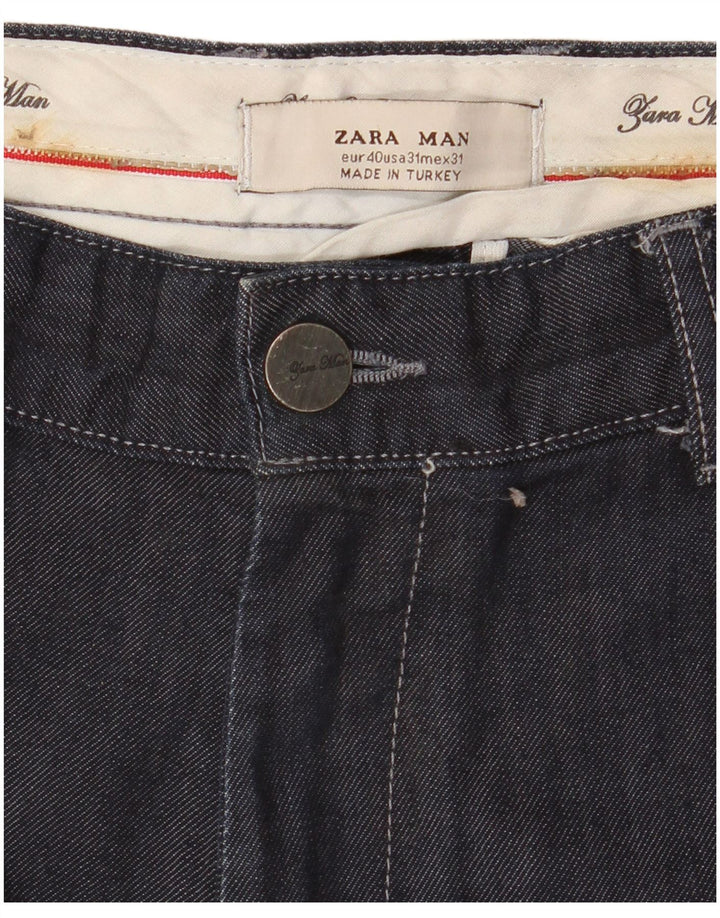 Zara Ανδρικό τζιν ίσιο EU 40 Medium W31 L34 Navy Blue