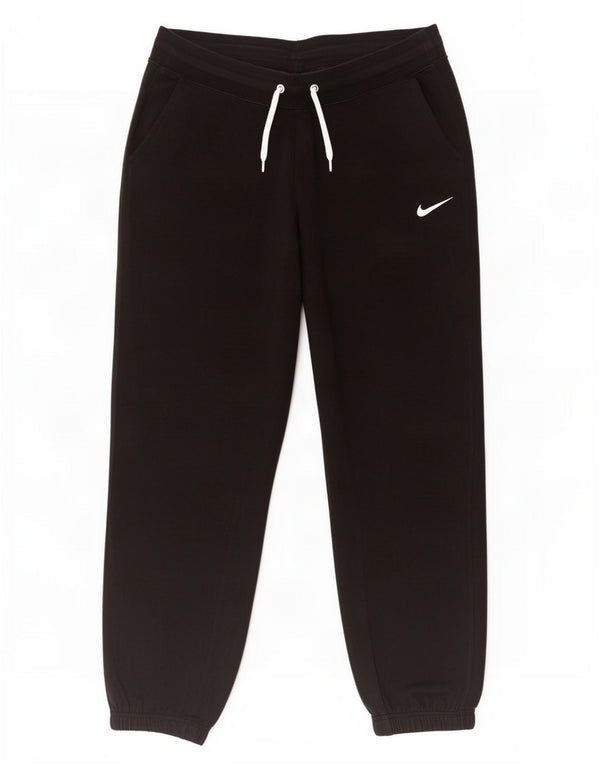 Nike Womens Tracksuit Trousers Joggers UK 14 Medium Black Cotton