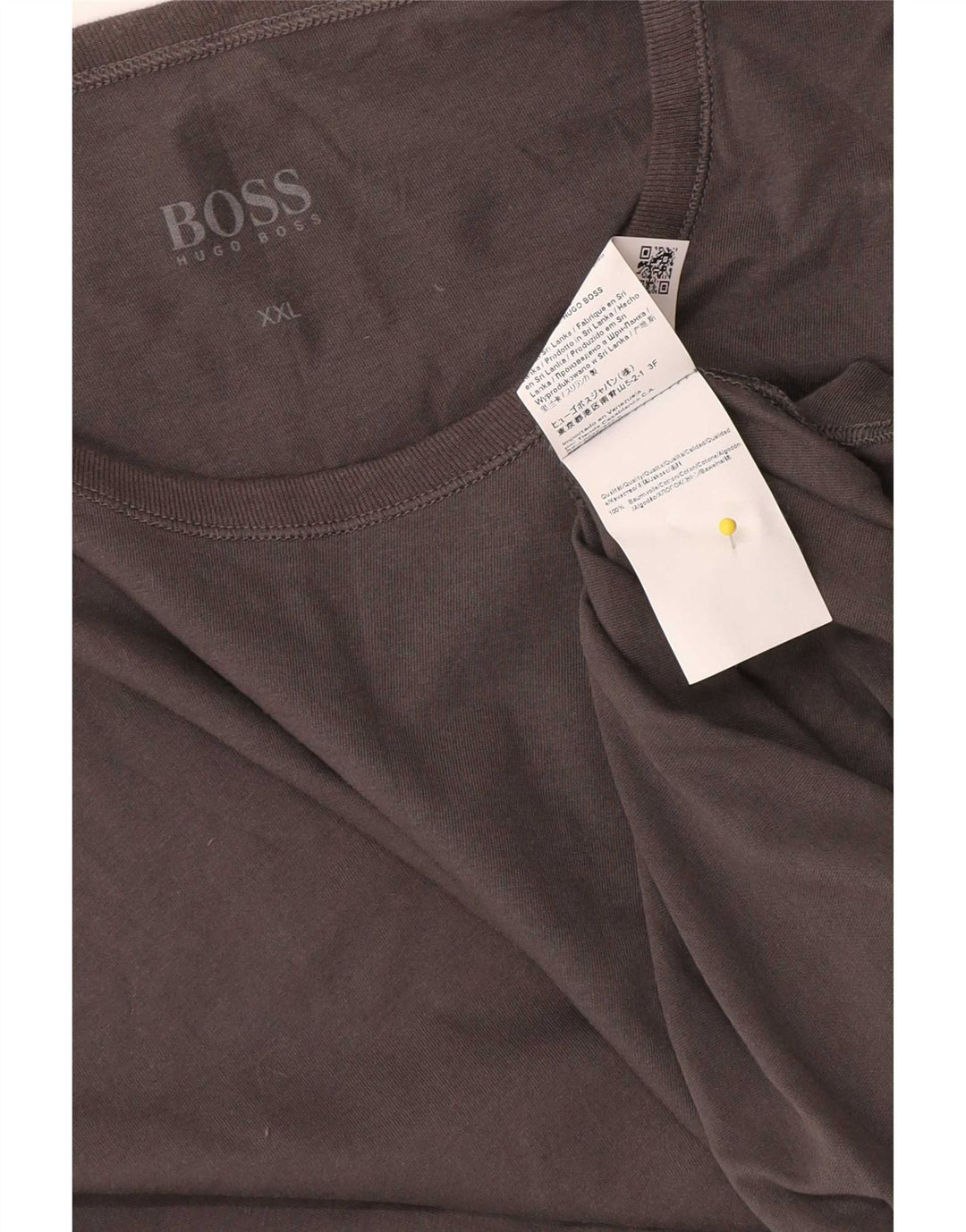 Ανδρικό T-Shirt Hugo Boss Top 2XL Γκρι βαμβακερό