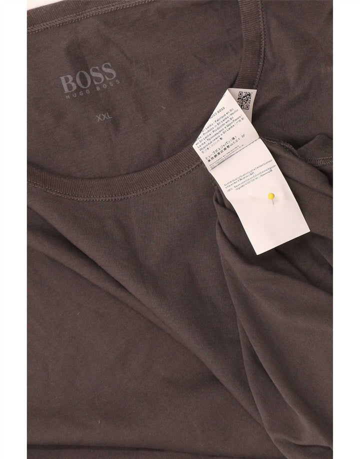 Ανδρικό T-Shirt Hugo Boss Top 2XL Γκρι βαμβακερό