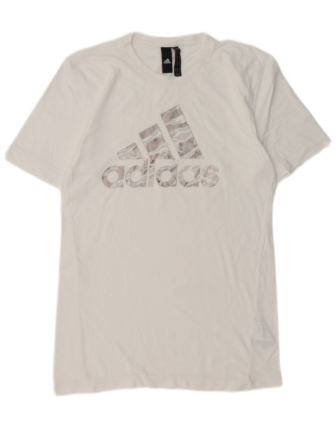 Ανδρικό γραφικό T-Shirt ADIDAS Top Small White Βαμβακερό