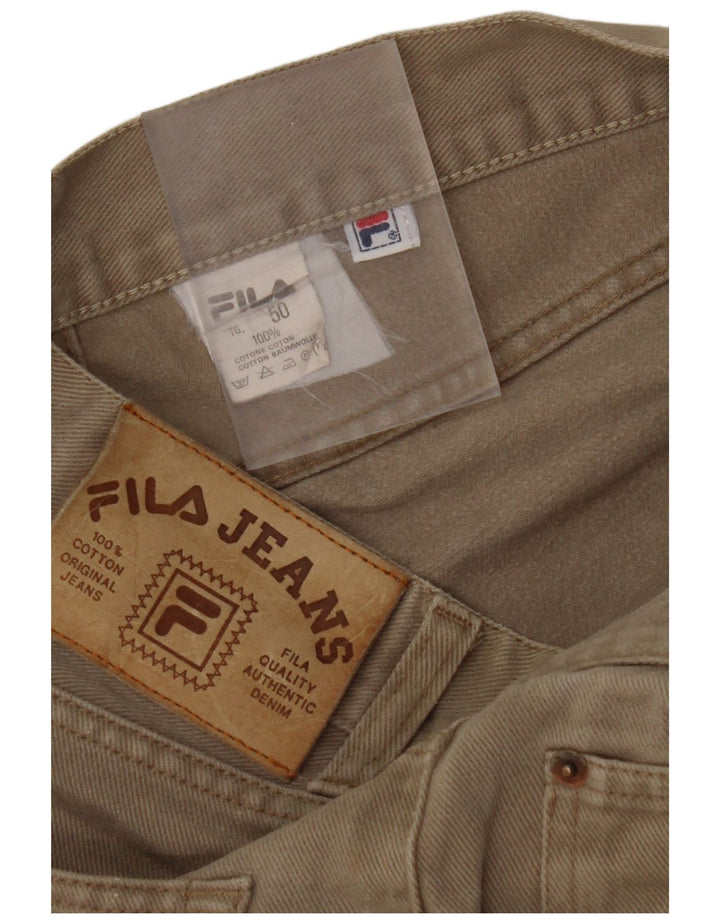 Ανδρικά ίσια τζιν FILA IT 50 Large W32 L30 Beige βαμβακερά