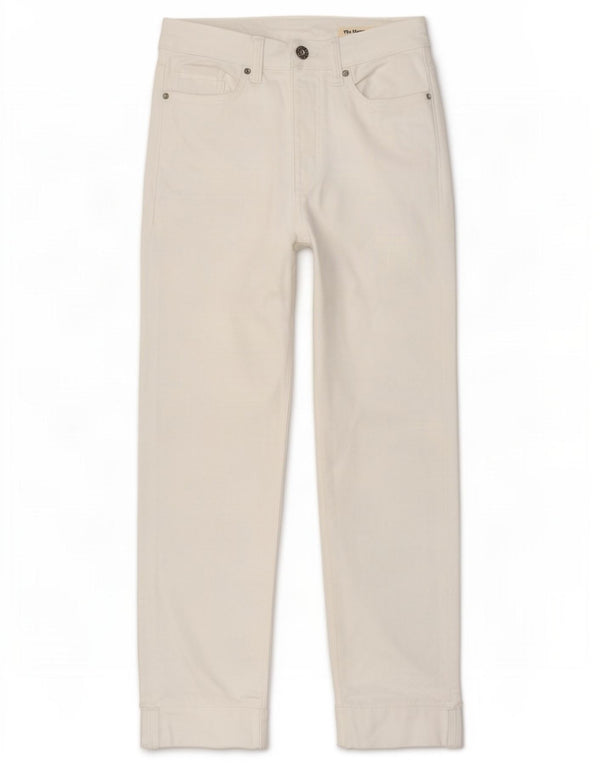 Marks & Spencer Γυναικεία Crop Straight Jeans UK 10 Small W26 L25 White