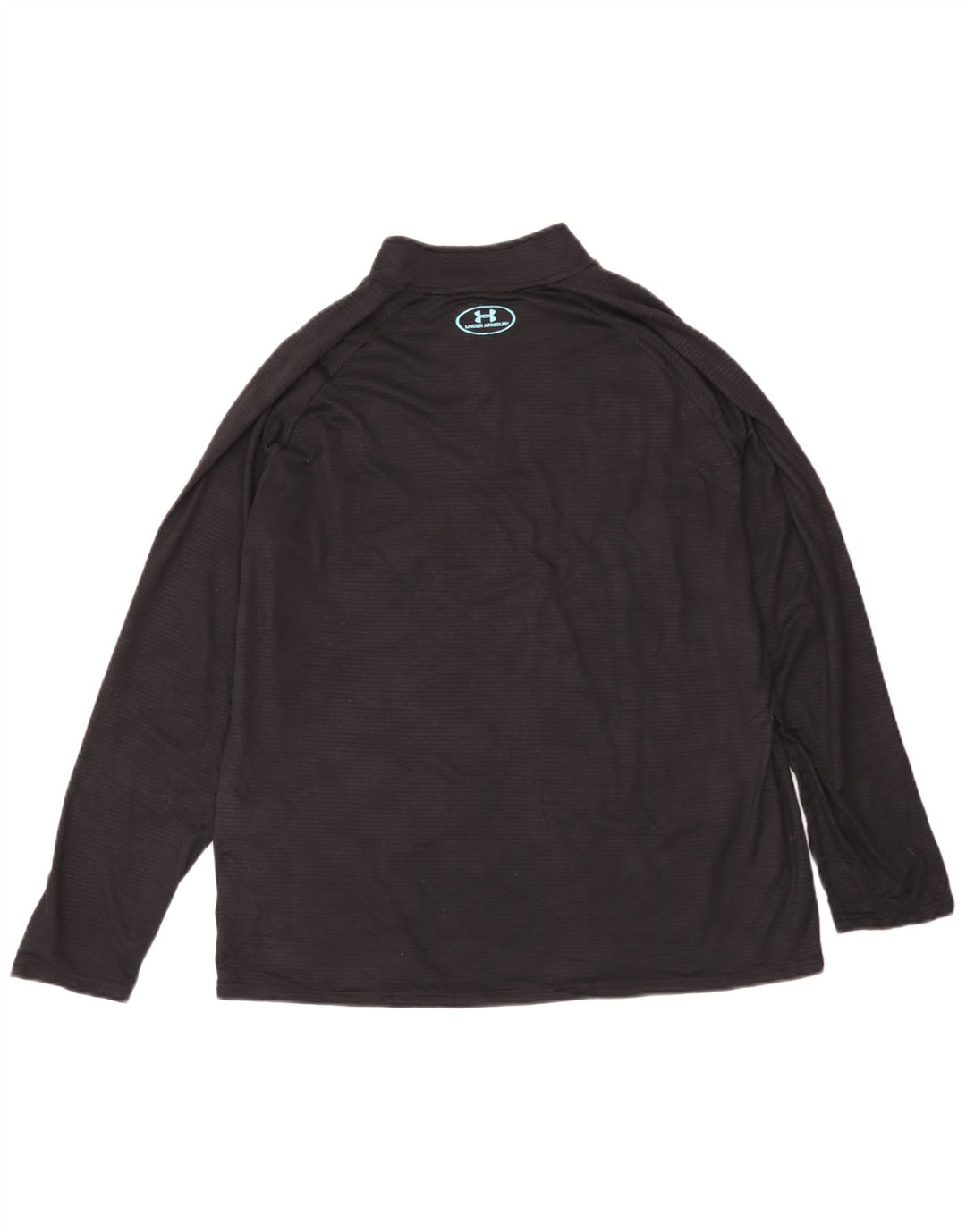 Ανδρική φόρμα αθλητικής φόρμας Under Armor Heat Gear με φερμουάρ πουλόβερ στο επάνω μέρος Μαύρο