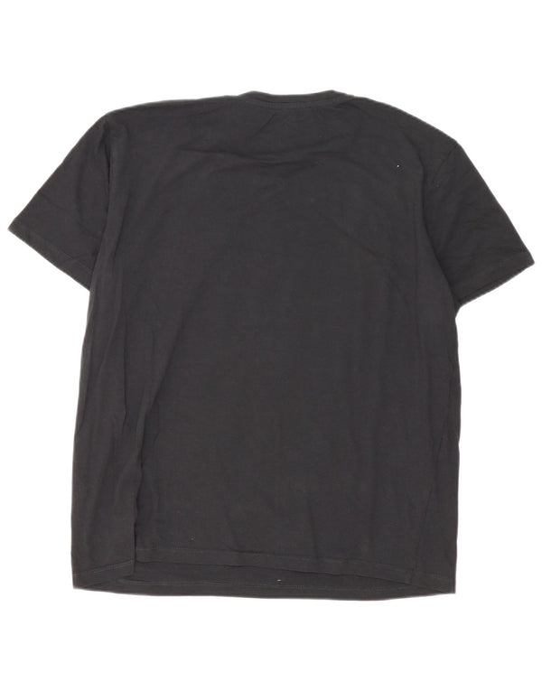 Jack & Jones Ανδρικό γραφικό T-Shirt Top XL Μαύρο βαμβακερό