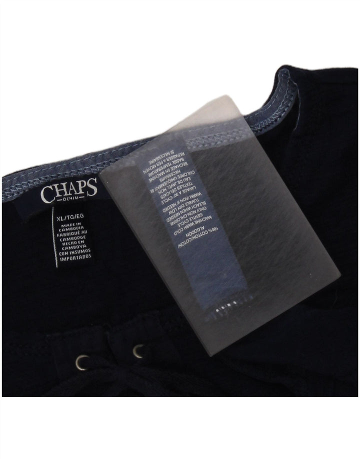 CHAPS Γυναικείο μπλουζάκι 3/4 μανίκι UK 18 XL Navy Blue Cotton