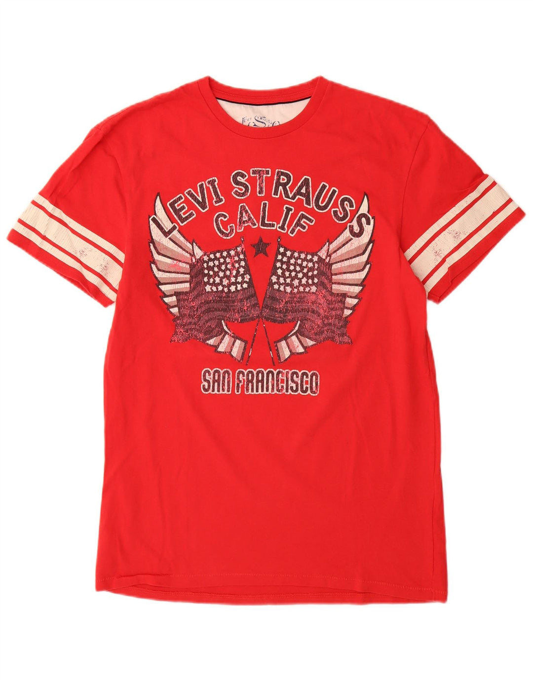 Ανδρικό γραφικό μπλουζάκι LEVI'S San Francisco Top Μεσαίο κόκκινο βαμβακερό