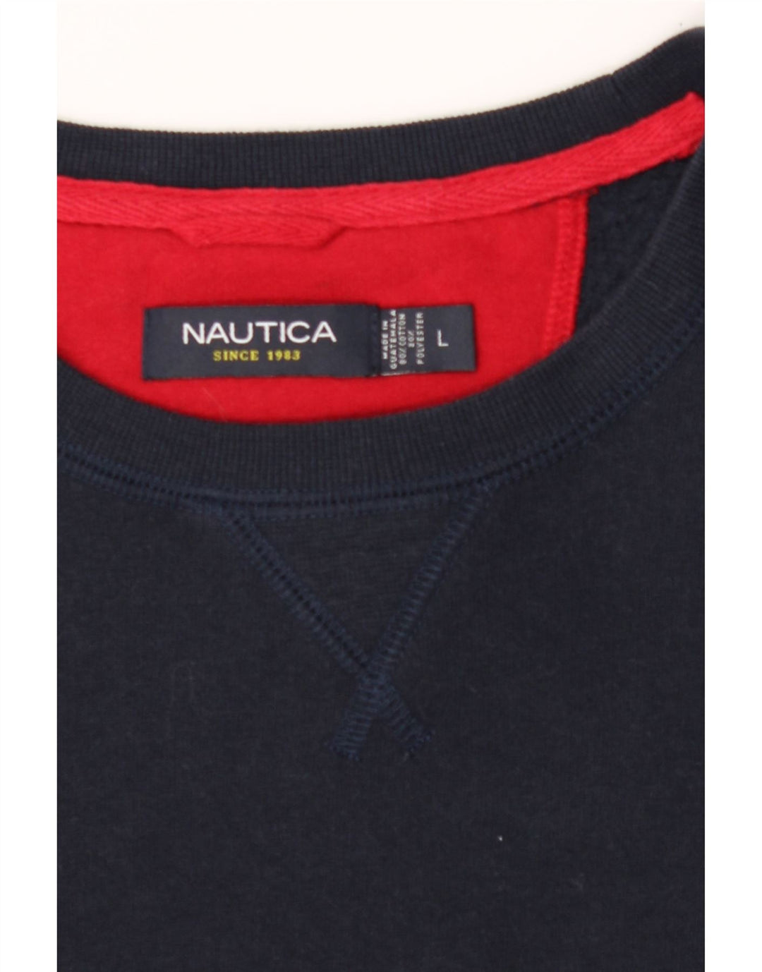 NAUTICA Mens Sweatshirt Jumper Large Navy Blue Cotton Vintage Nautica and Second-Hand Nautica from Messina Hembry 