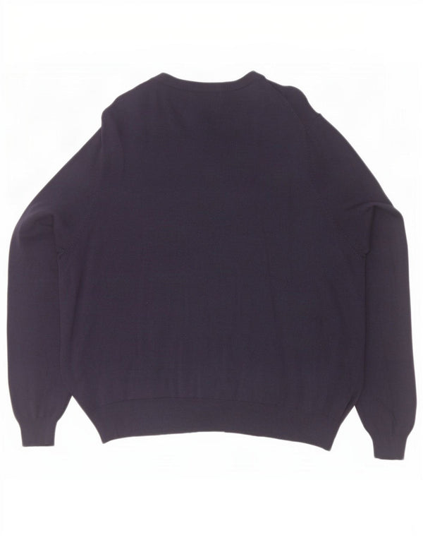 Marks & Spencer Γυναικεία ζακέτα πουλόβερ UK 22 3XL Navy Blue Viscose