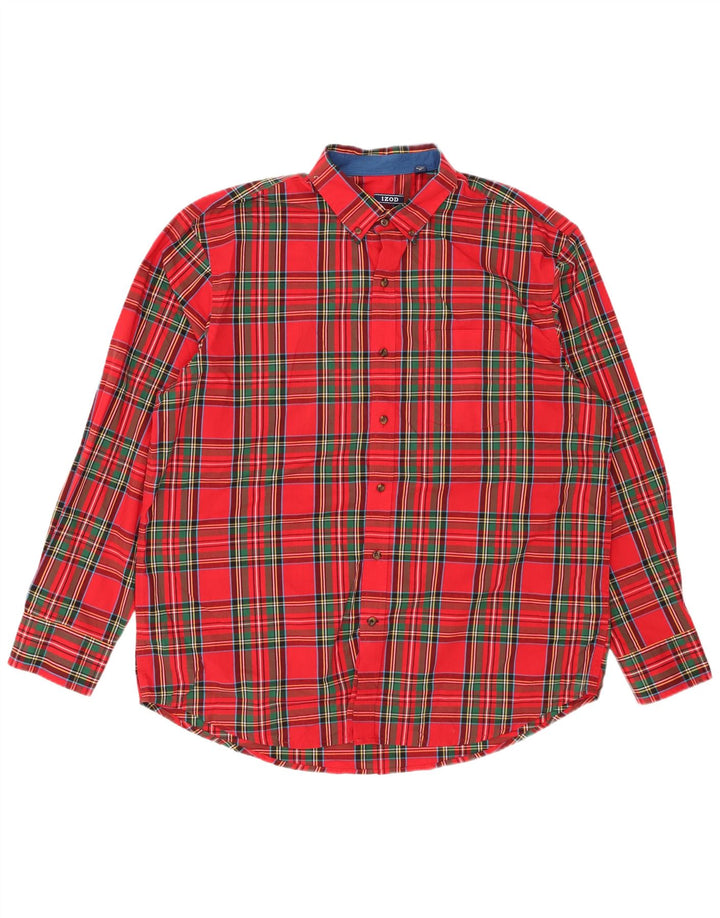Ανδρικό πουκάμισο IZOD XL Red Check Cotton