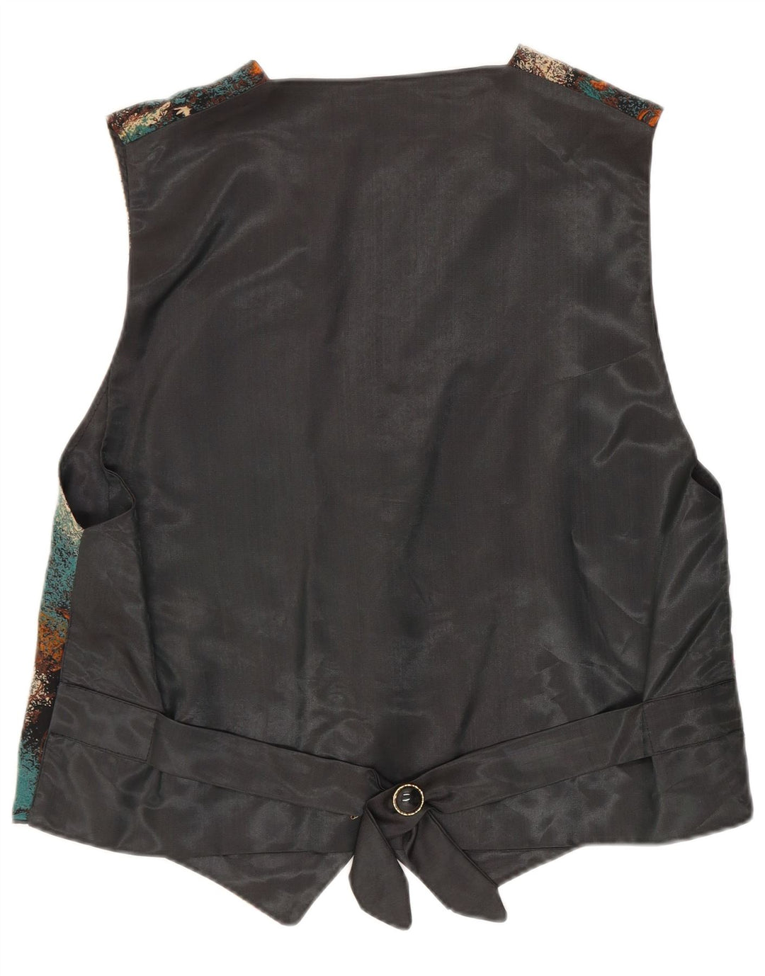 Vintage γυναικείο γιλέκο με αφηρημένο σχέδιο UK 14 Medium πολύχρωμο