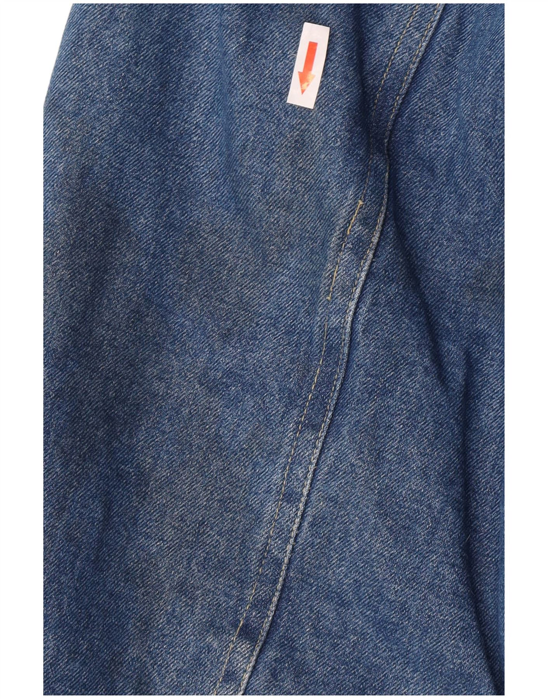 Vintage Ανδρικό Sherpa Τζιν Μπουφάν UK 38 Medium Blue Cotton
