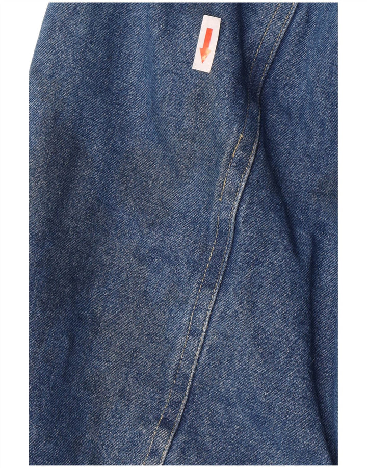 Vintage Ανδρικό Sherpa Τζιν Μπουφάν UK 38 Medium Blue Cotton