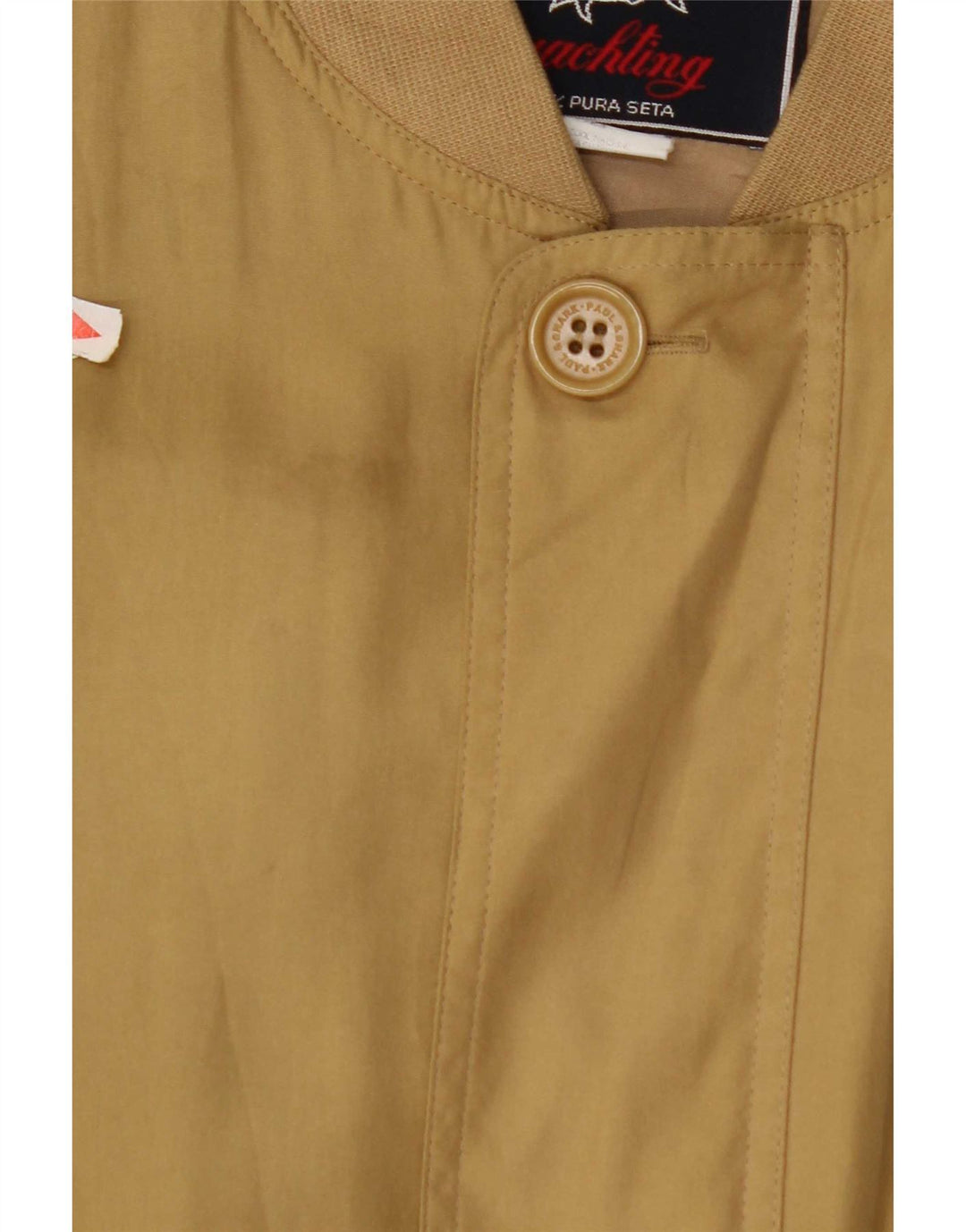 Paul & Shark Ανδρικό Bomber Jacket UK 42 XL Yellow Silk